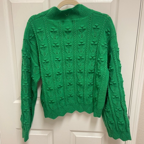 NWT Cider Green Knit Sweater - Picture 9 of 9